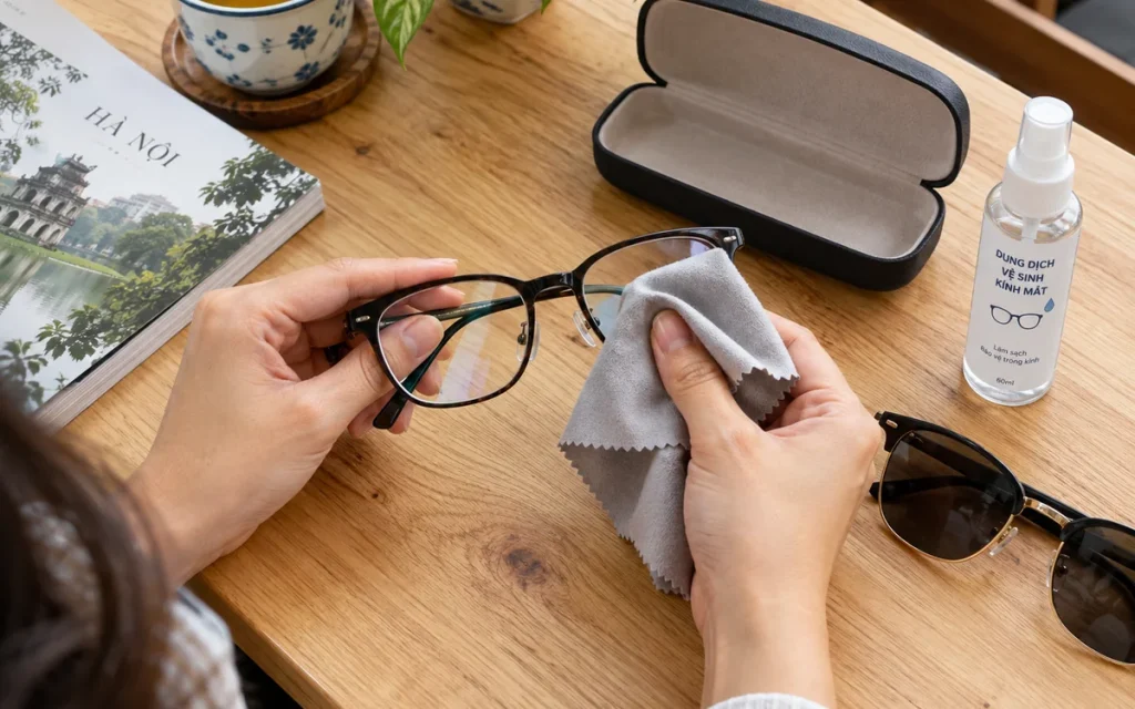 Cách vệ sinh và bảo quản kính để hạn chế trầy xước