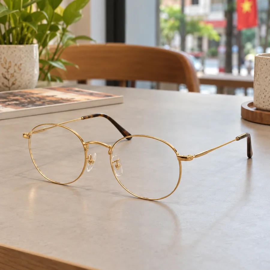 Gọng kính unisex Ray-Ban RX3447V 2500 Round Metal