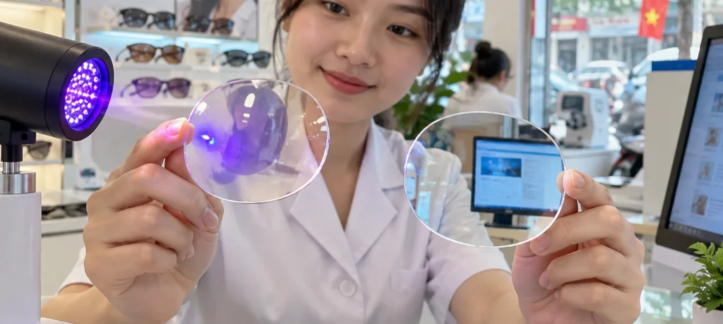 Tròng chống tia UV và tròng lọc ánh sáng xanh khác nhau thế nào?